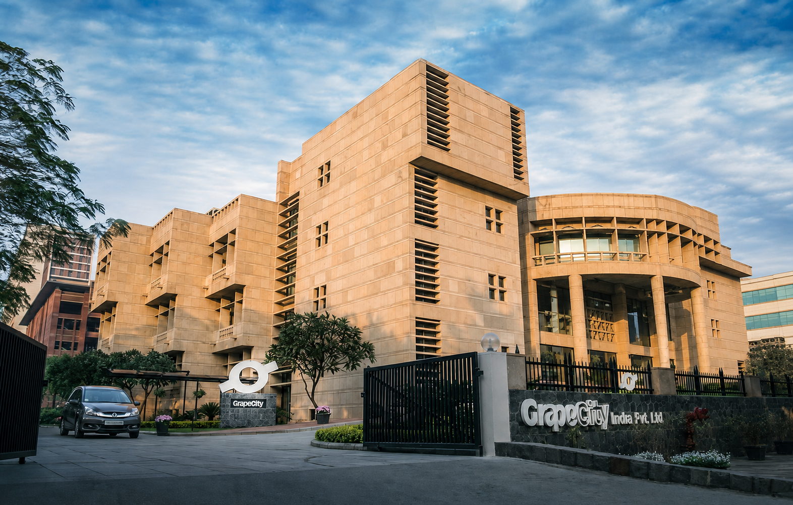 Front entrance of the GrapeCity India office in Noida