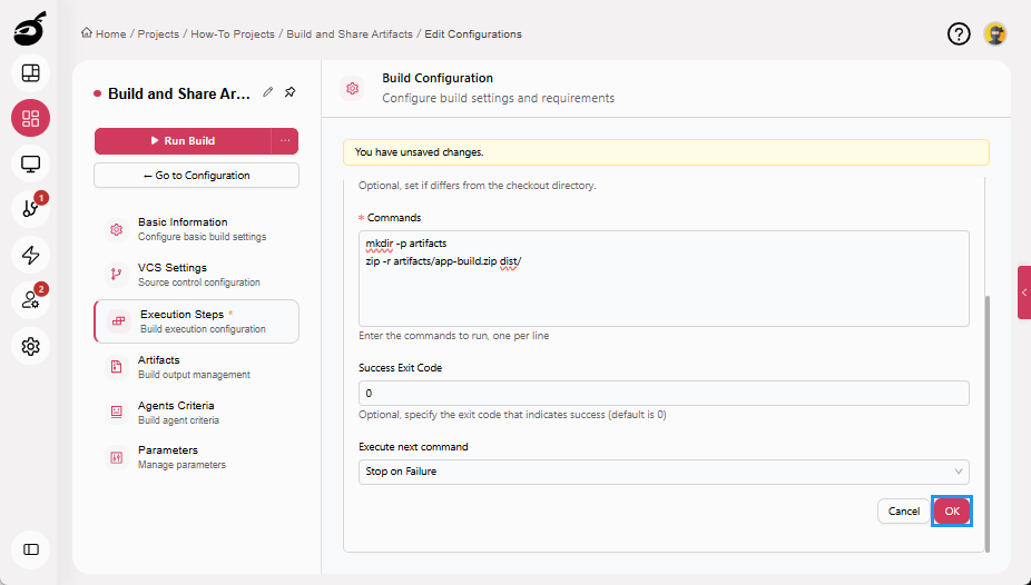 how-to-artifacts-package-add-step-page-ok-button